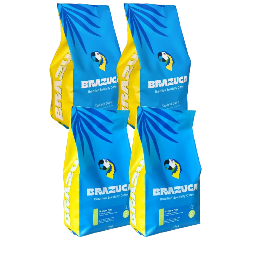 Bundle Discount - 2 x 1 kg Mistura Fina + 2x 1kg Paulista Blend Coffee - Coffee Beans