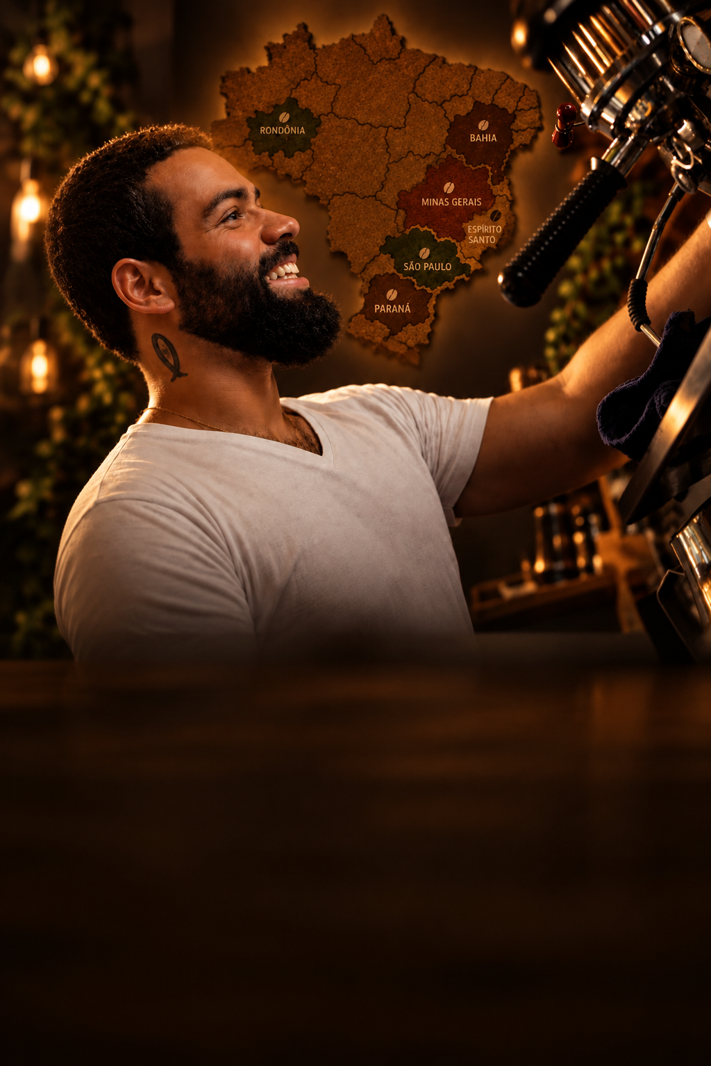 smiling barista