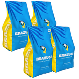 Brazuca Paulista blend Brazilian espresso coffee, 4 x 1 kg bundle