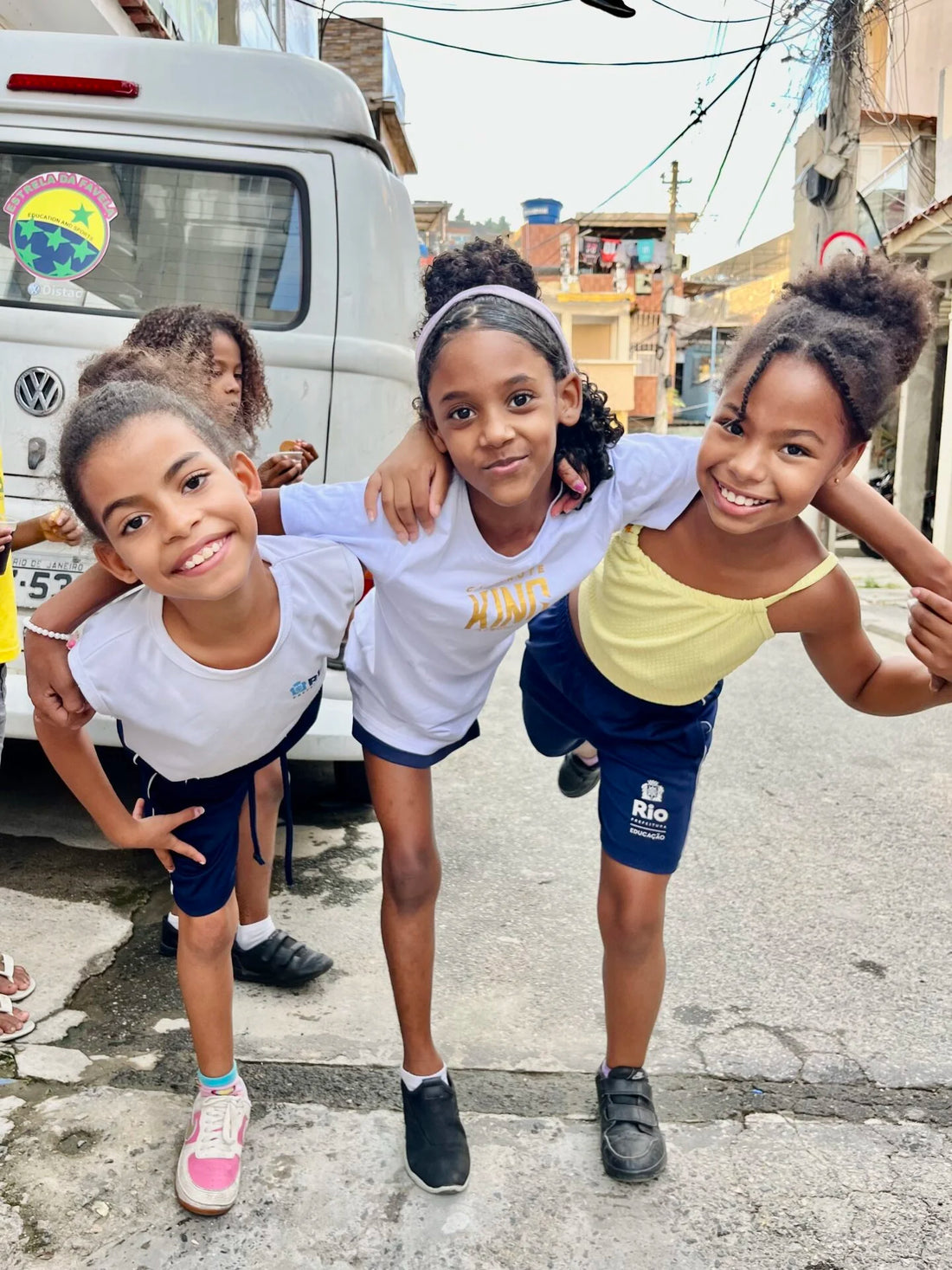 Kids from Estrela da Favela in Mangueira, Rio de Janeiro