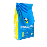 Brazuca Mistura Fina espressoblend van het seizoen in een zak koffiebonen van 1 kg