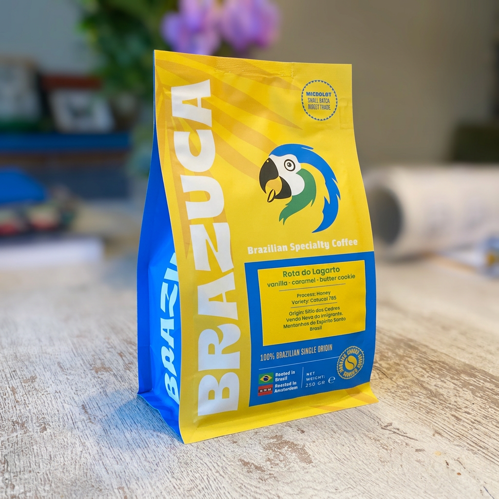 Yellow Brazuca Coffee bag